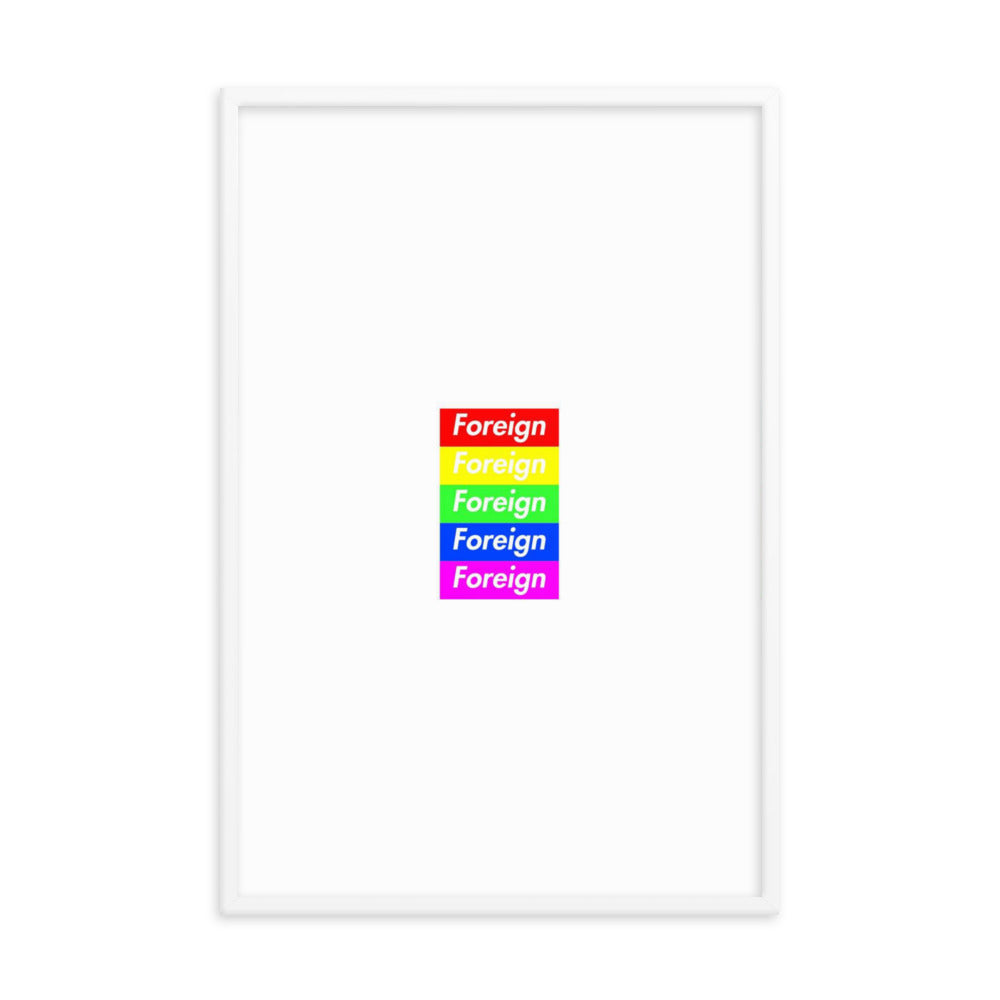 Supreme Foreign Framed Poster