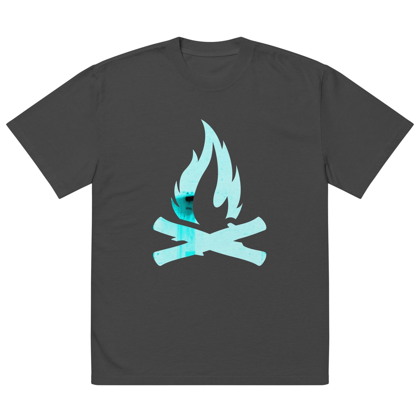 Ocean Flame Oversized Faded T-Shirt