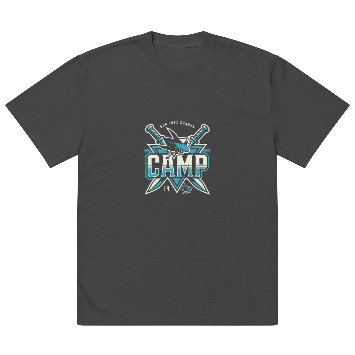Camp Shark Oversized Faded T-Shirt