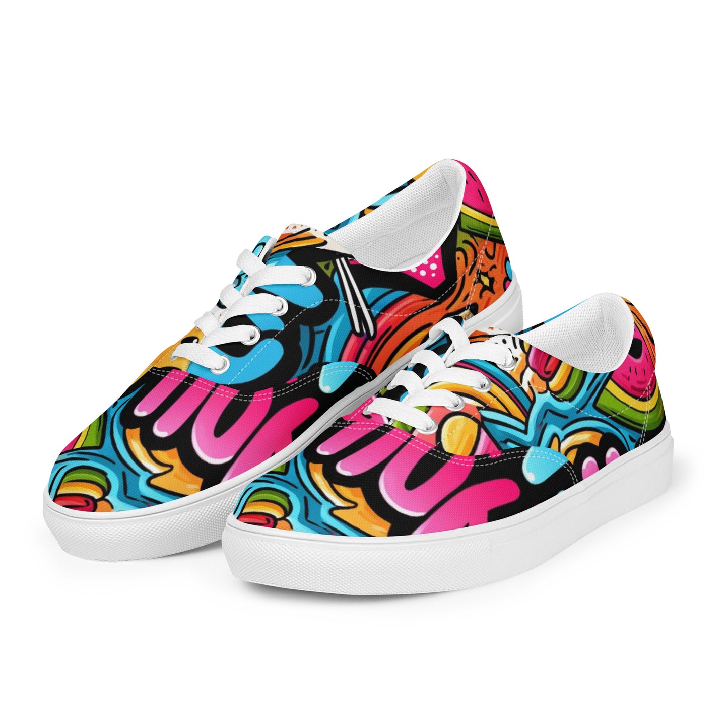 You Are Enough Women’s Lace-Up Canvas Shoes