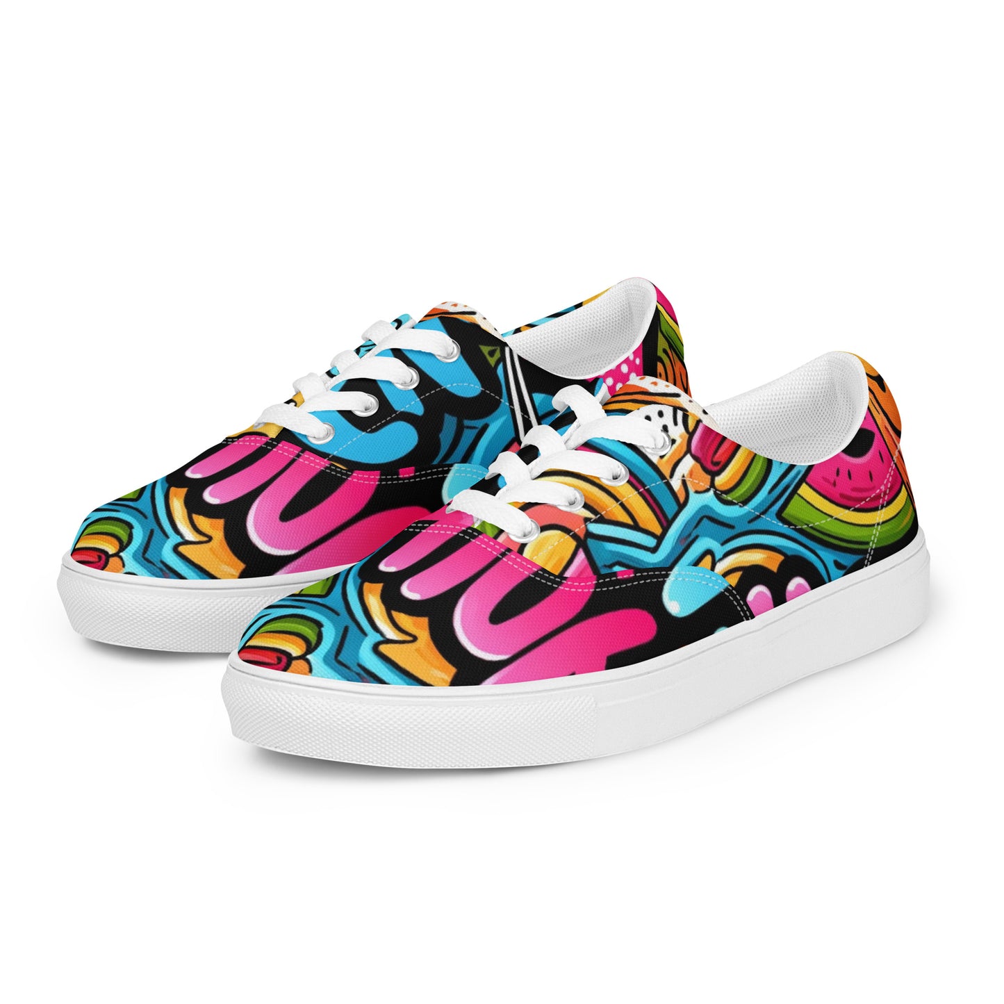 You Are Enough Women’s Lace-Up Canvas Shoes