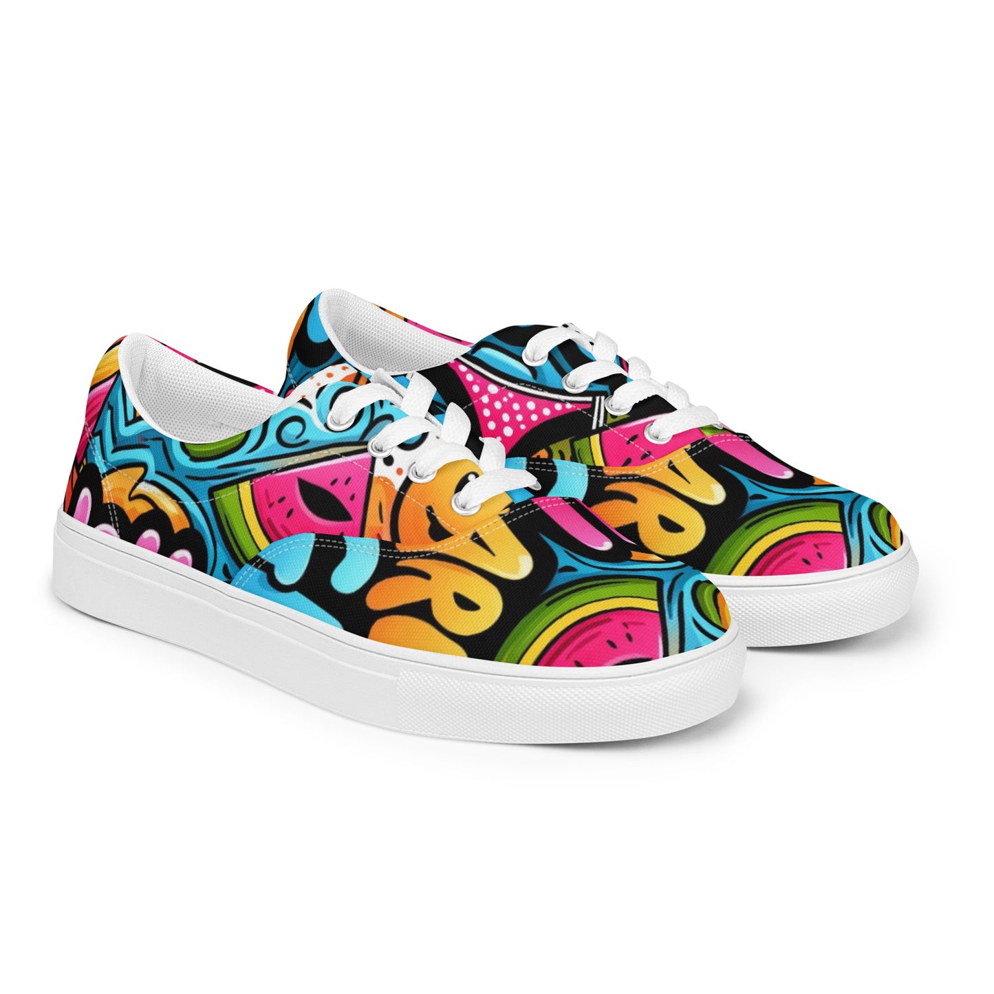 You Are Enough Women’s Lace-Up Canvas Shoes