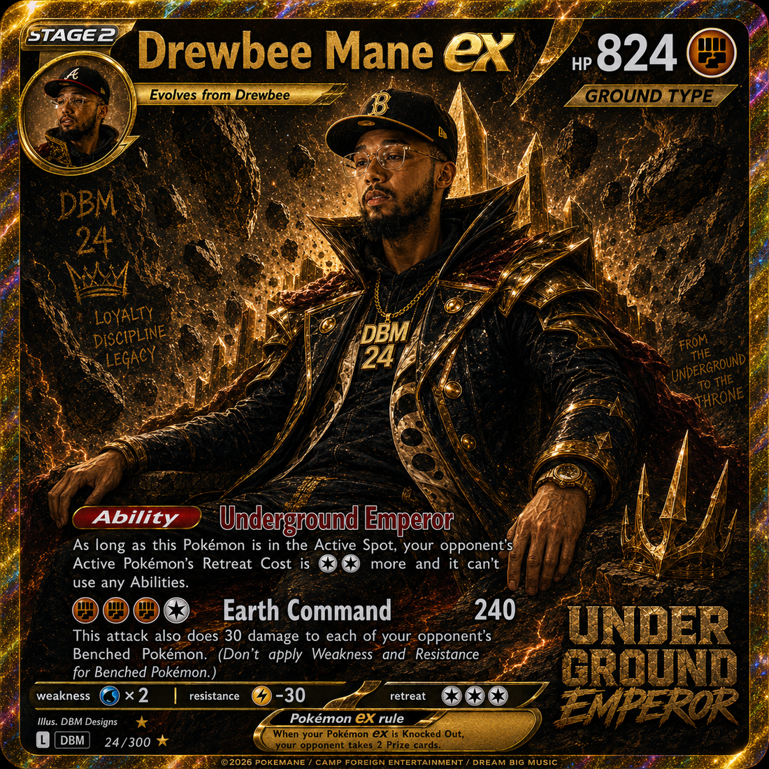 Drewbee Mane Declares His Throne with New Single “Under Ground Emperor”