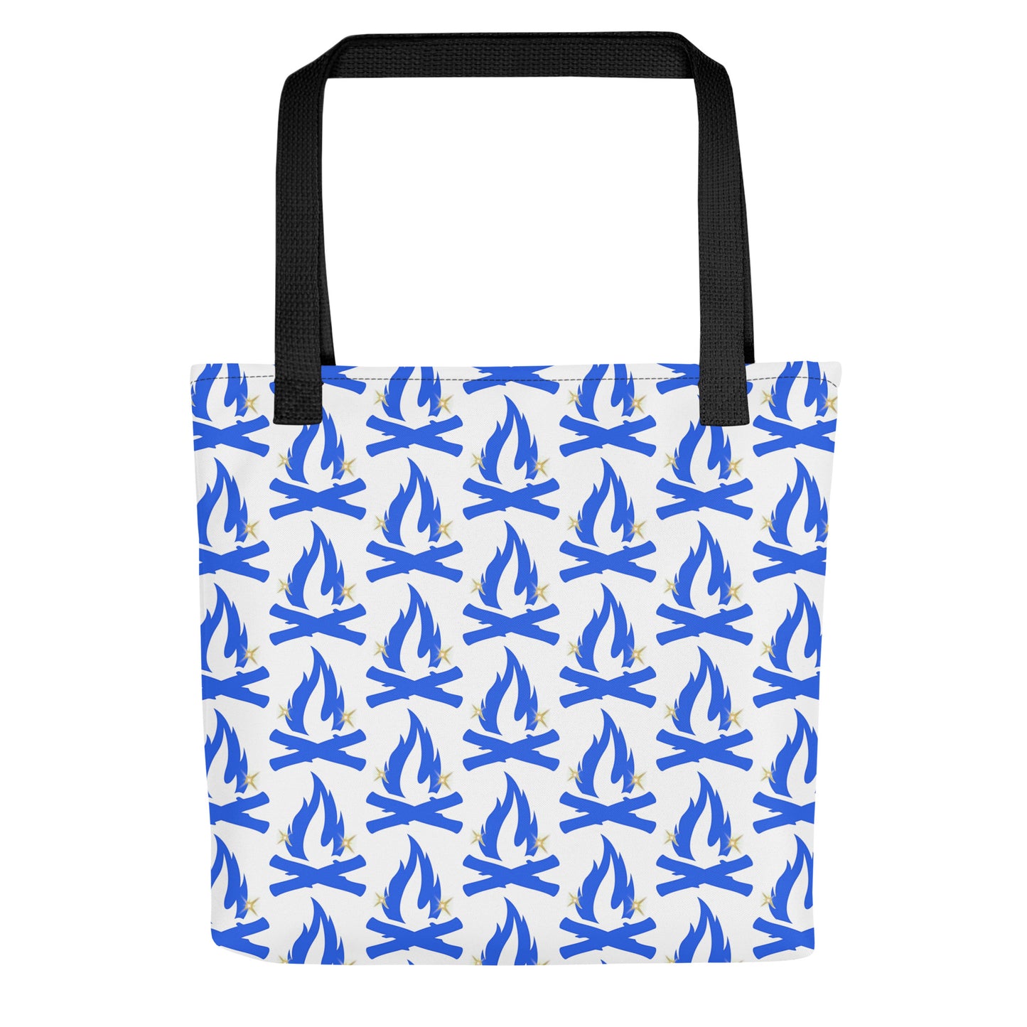 Blue Star Flame Tote Bag