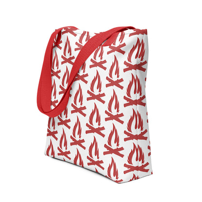 Red Flame Tote Bag