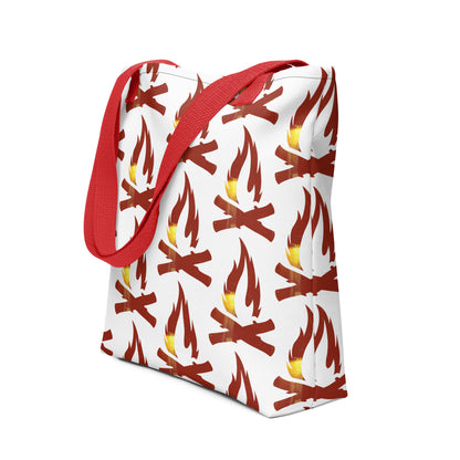 Trojan Flame Tote Bag