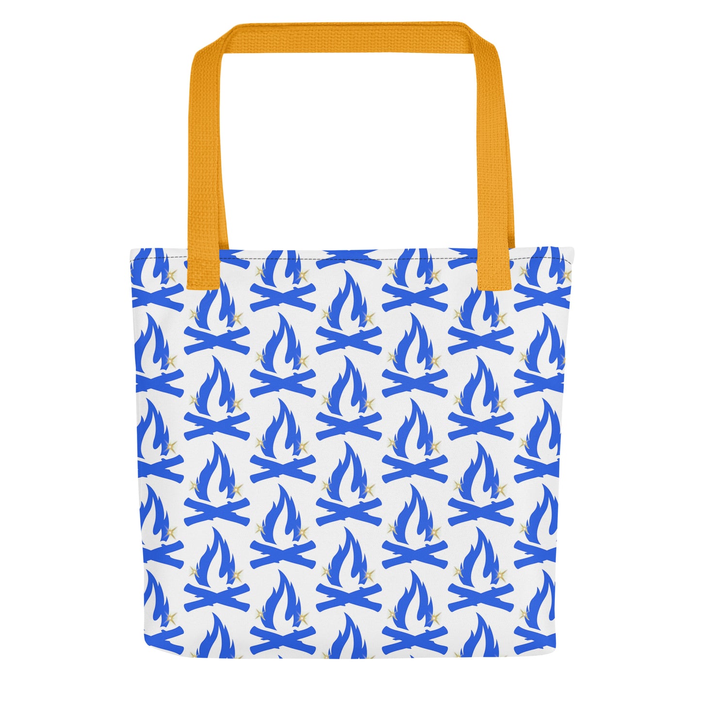 Blue Star Flame Tote Bag