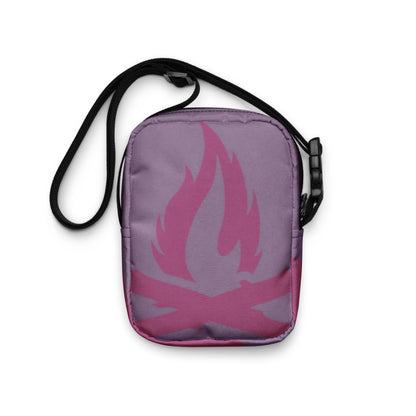 Magenta Flame Utility Crossbody Bag