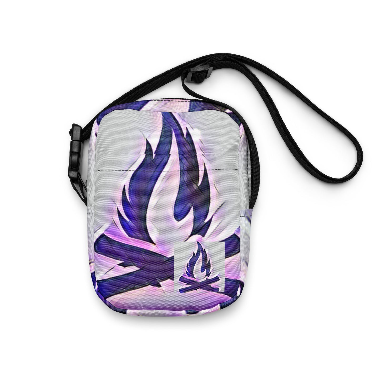 Purple Rain Flame Utility Crossbody Bag