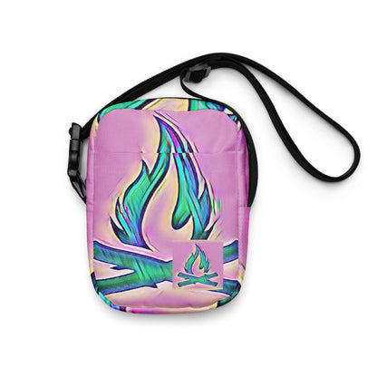 Blueberry Rain Flame Utility Crossbody Bag