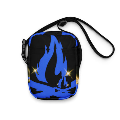 Blue Star Flame Utility Crossbody Bag