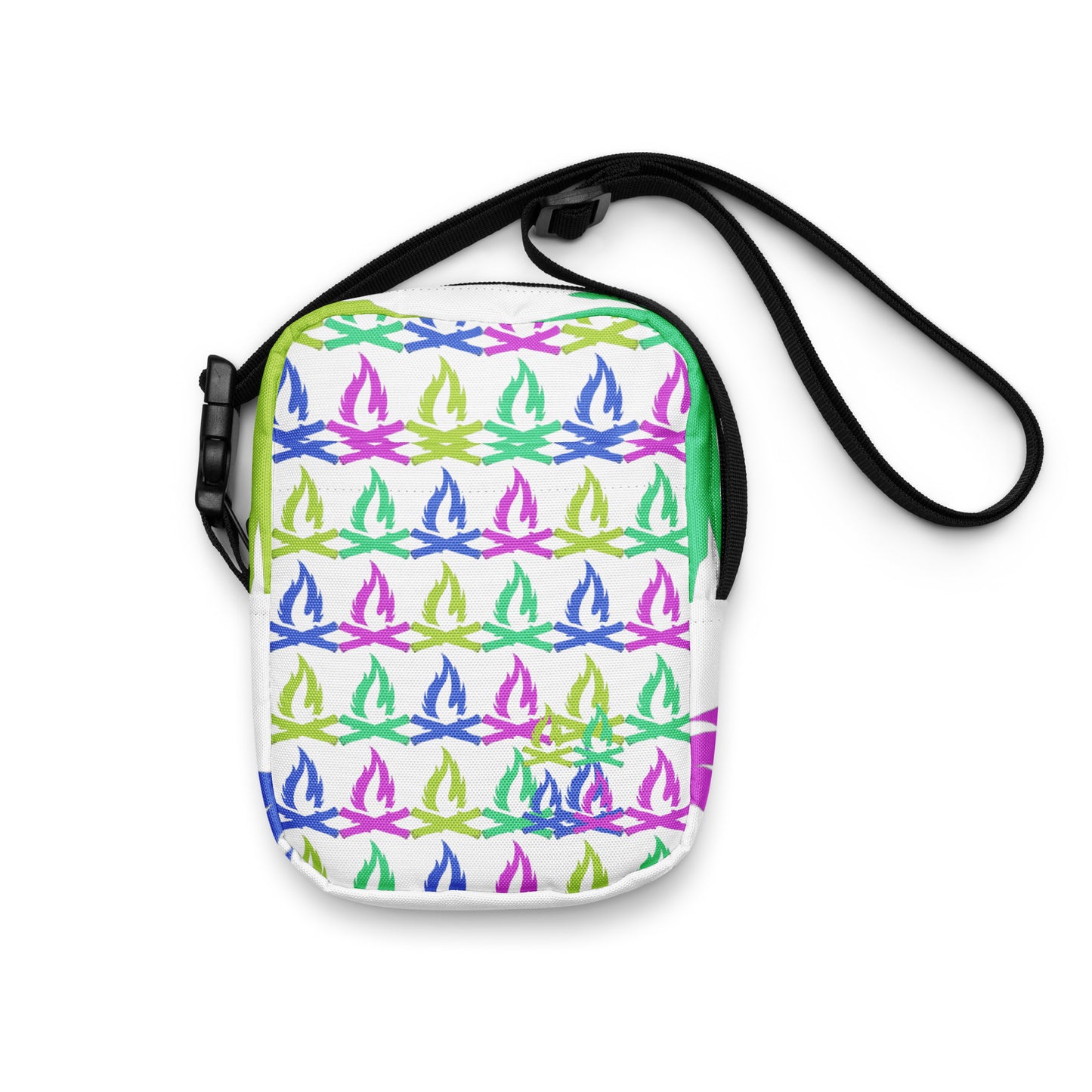 Tropical Flame Utility Crossbody Bag