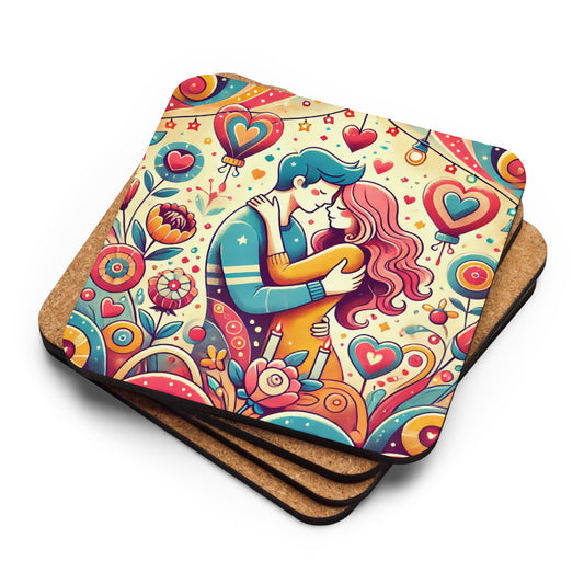 Romance Freestyle Cork-Back Coaster