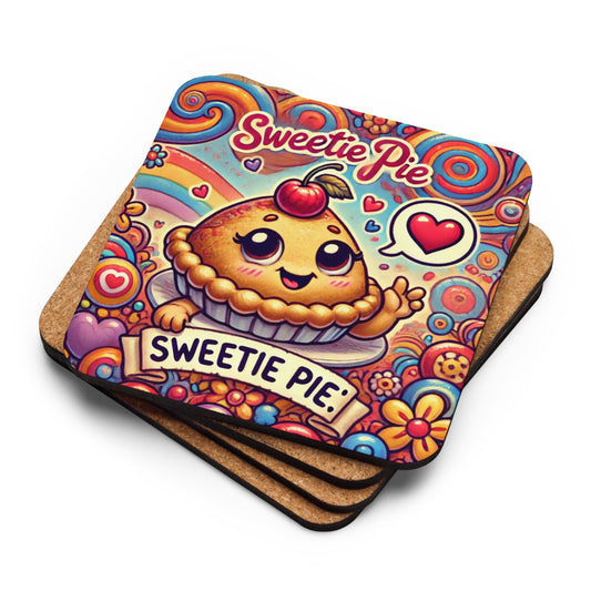 Sweetie Pie Cork-Back Coaster