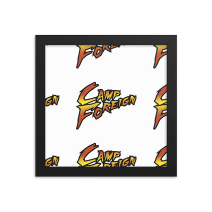 Camp Foreign Framed Poster (Street Fighter Edition)