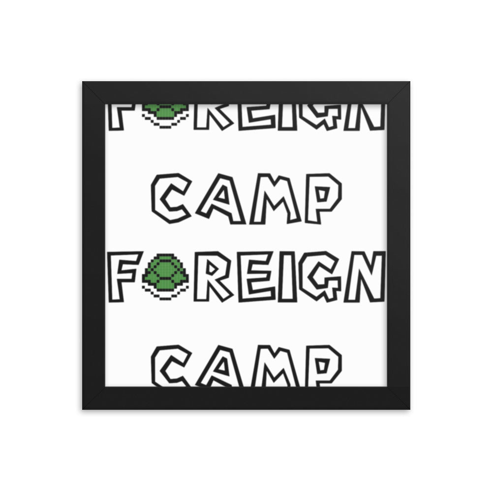 Camp Foreign Framed Poster (Super Mario Edition)