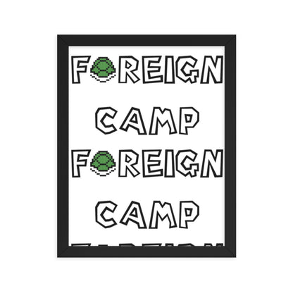 Camp Foreign Framed Poster (Super Mario Edition)