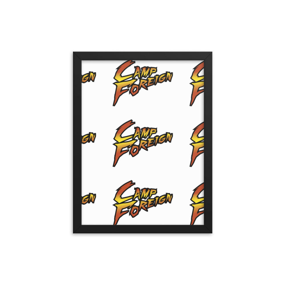 Camp Foreign Framed Poster (Street Fighter Edition)