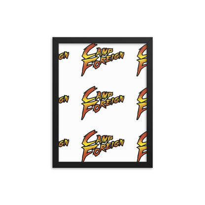 Camp Foreign Framed Poster (Street Fighter Edition)