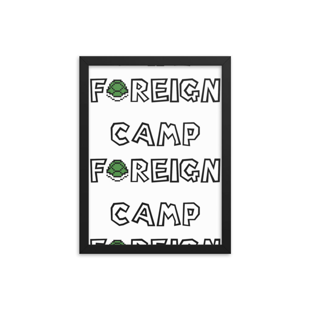 Camp Foreign Framed Poster (Super Mario Edition)