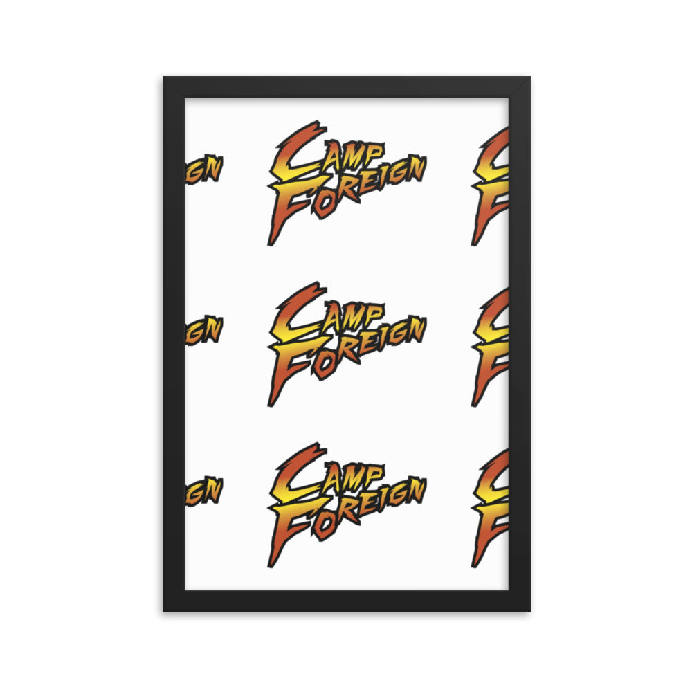 Camp Foreign Framed Poster (Street Fighter Edition)