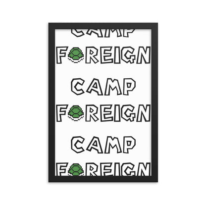 Camp Foreign Framed Poster (Super Mario Edition)