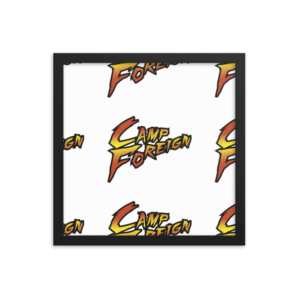 Camp Foreign Framed Poster (Street Fighter Edition)