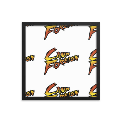 Camp Foreign Framed Poster (Street Fighter Edition)