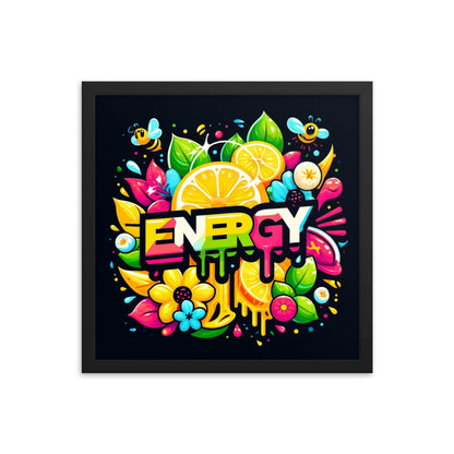 Energy Framed Poster