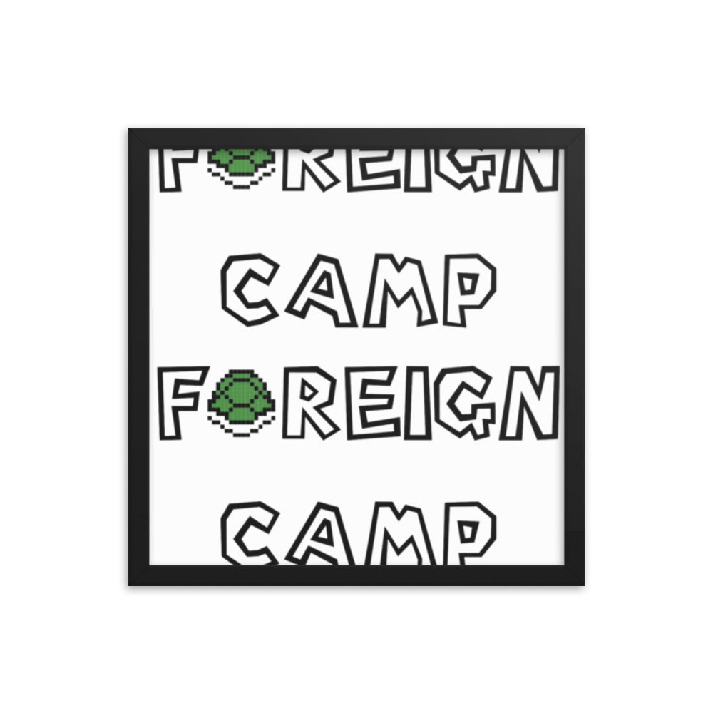 Camp Foreign Framed Poster (Super Mario Edition)