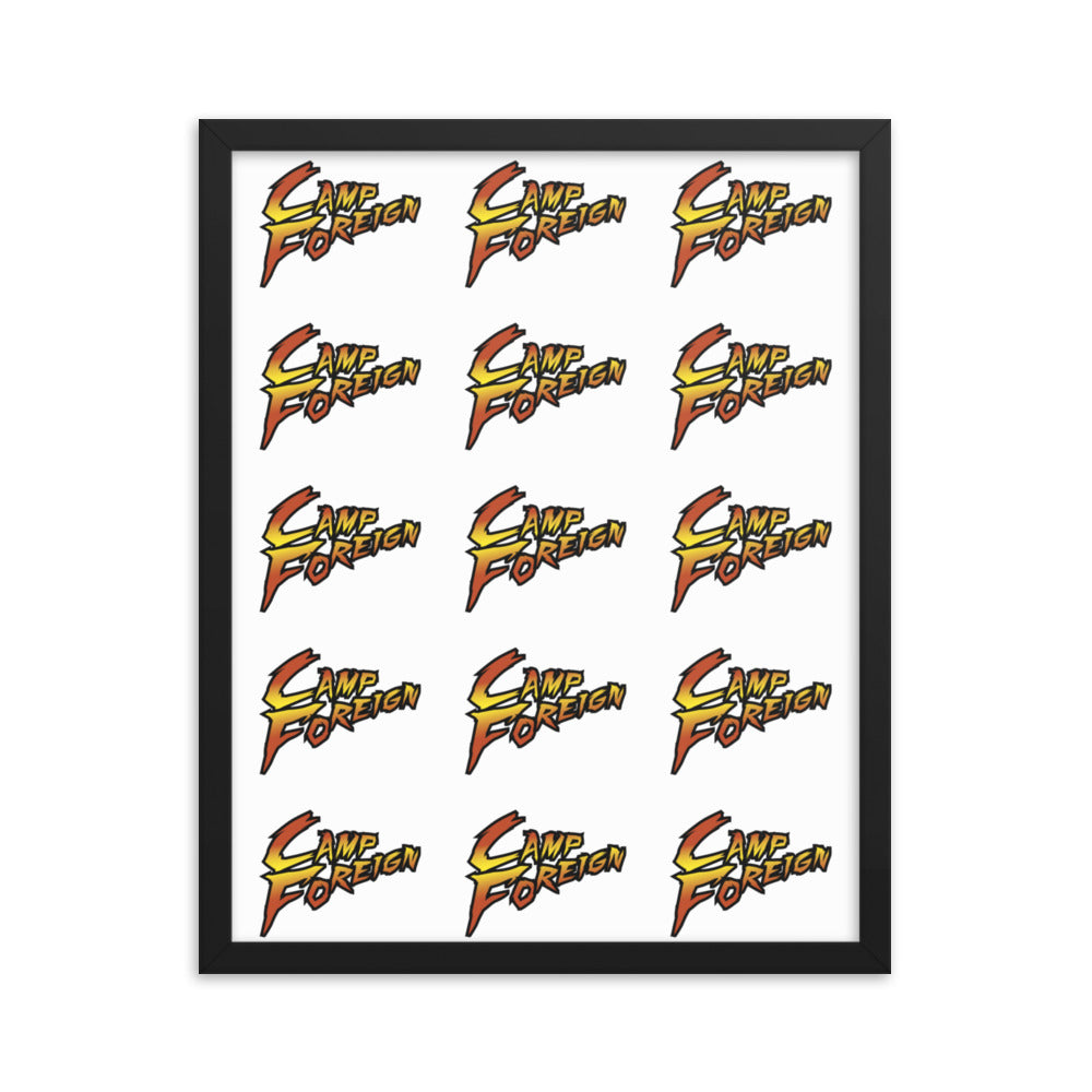 Camp Foreign Framed Poster (Street Fighter Edition)