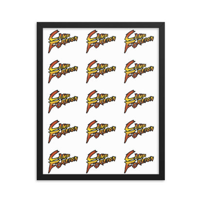 Camp Foreign Framed Poster (Street Fighter Edition)