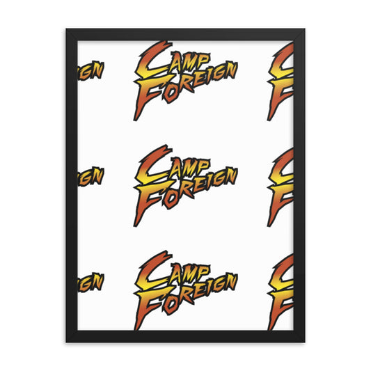 Camp Foreign Framed Poster (Street Fighter Edition)