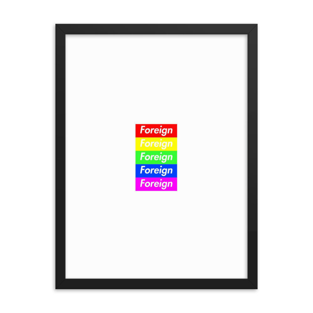 Supreme Foreign Framed Poster