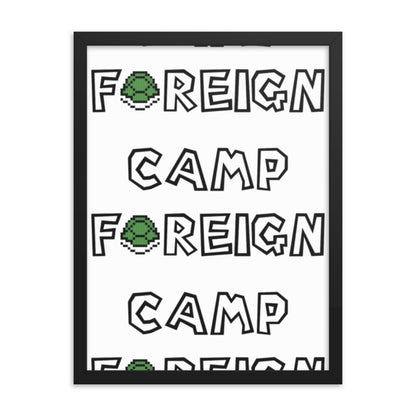 Camp Foreign Framed Poster (Super Mario Edition)