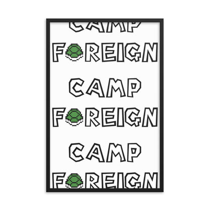 Camp Foreign Framed Poster (Super Mario Edition)