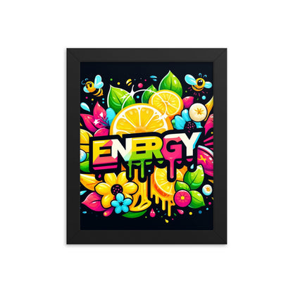 Energy Framed Poster