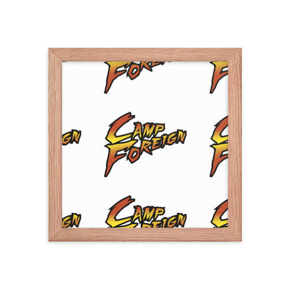 Camp Foreign Framed Poster (Street Fighter Edition)