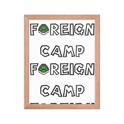 Camp Foreign Framed Poster (Super Mario Edition)