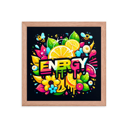 Energy Framed Poster