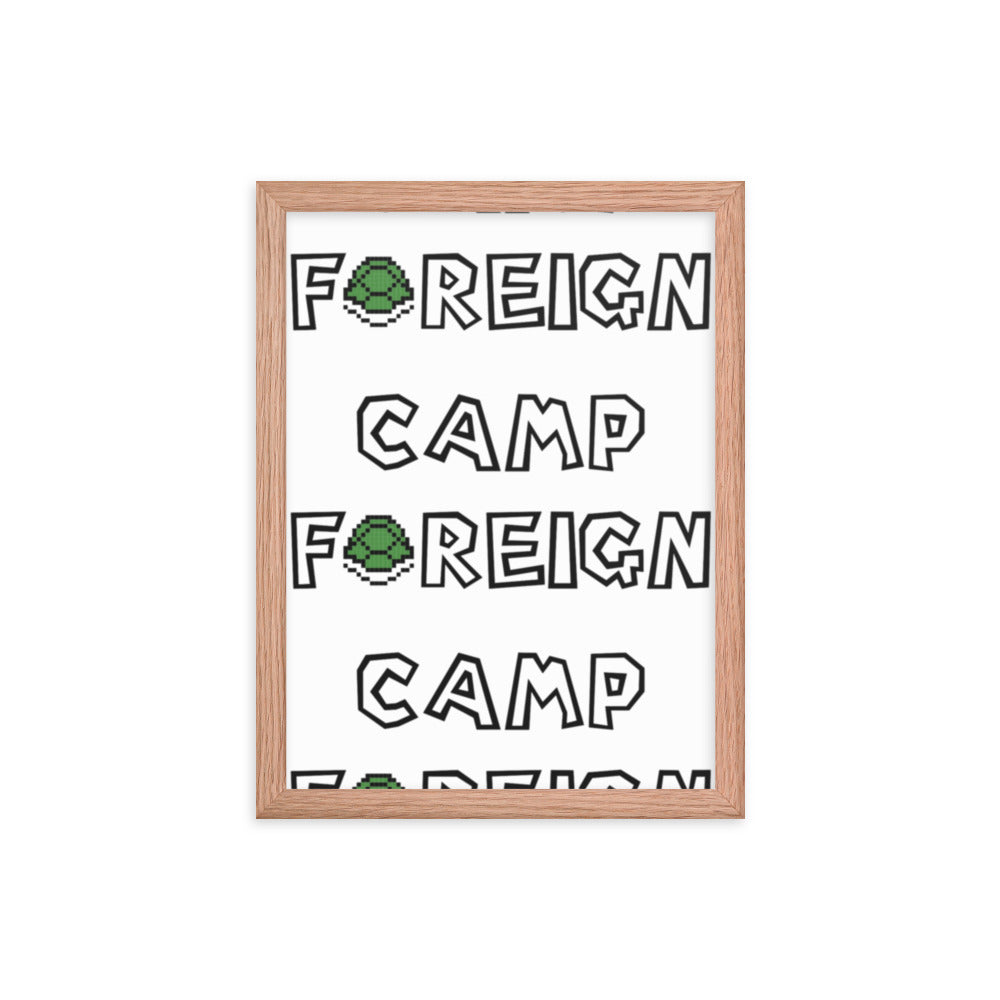 Camp Foreign Framed Poster (Super Mario Edition)