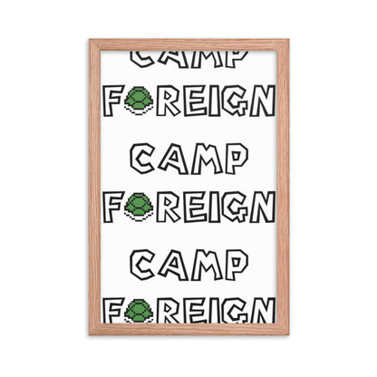 Camp Foreign Framed Poster (Super Mario Edition)