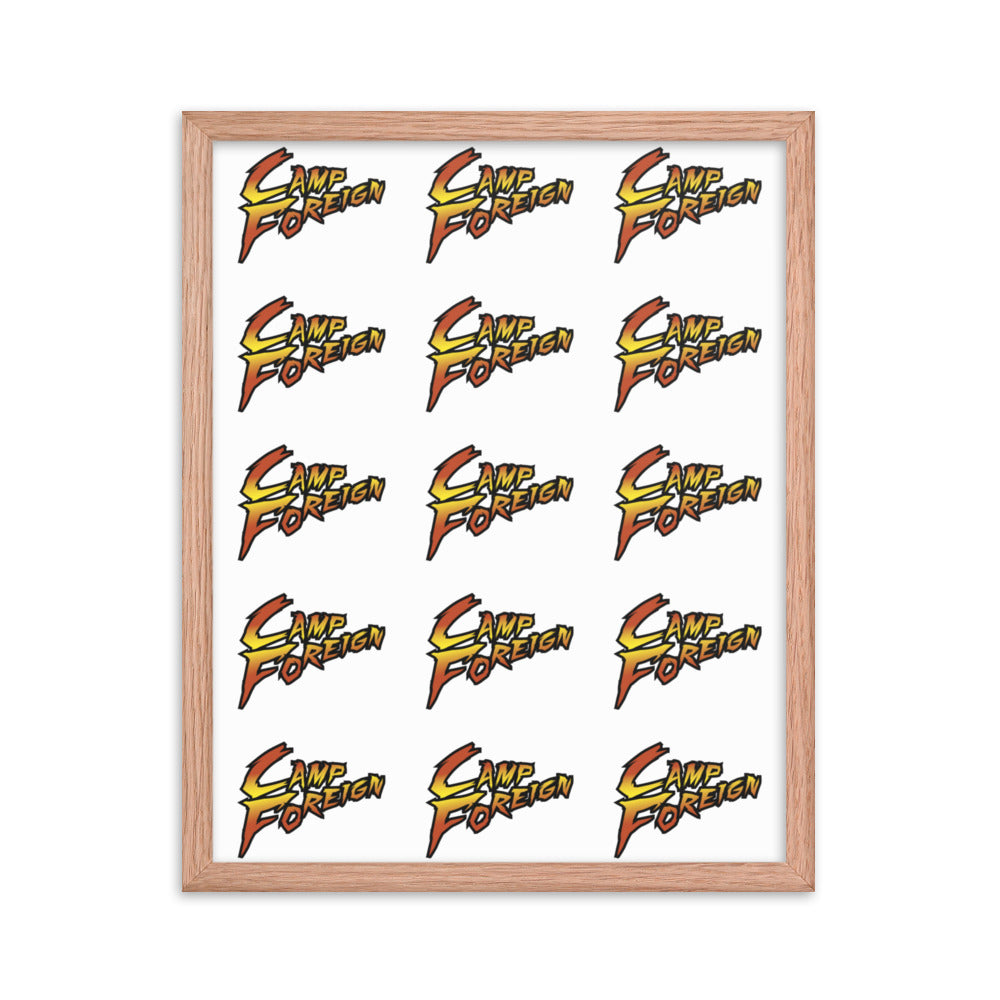 Camp Foreign Framed Poster (Street Fighter Edition)