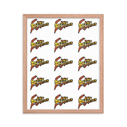 Camp Foreign Framed Poster (Street Fighter Edition)