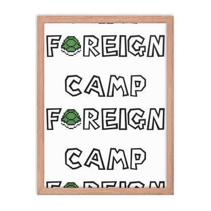 Camp Foreign Framed Poster (Super Mario Edition)