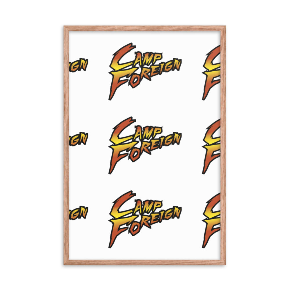 Camp Foreign Framed Poster (Street Fighter Edition)