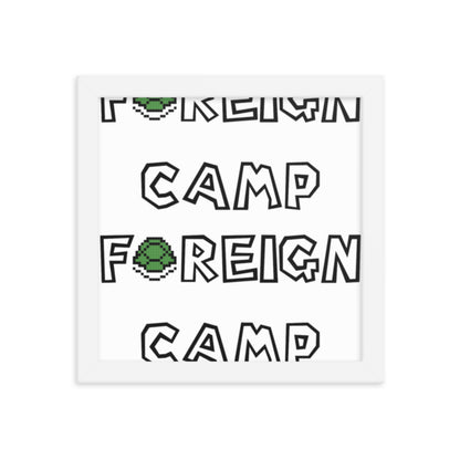 Camp Foreign Framed Poster (Super Mario Edition)