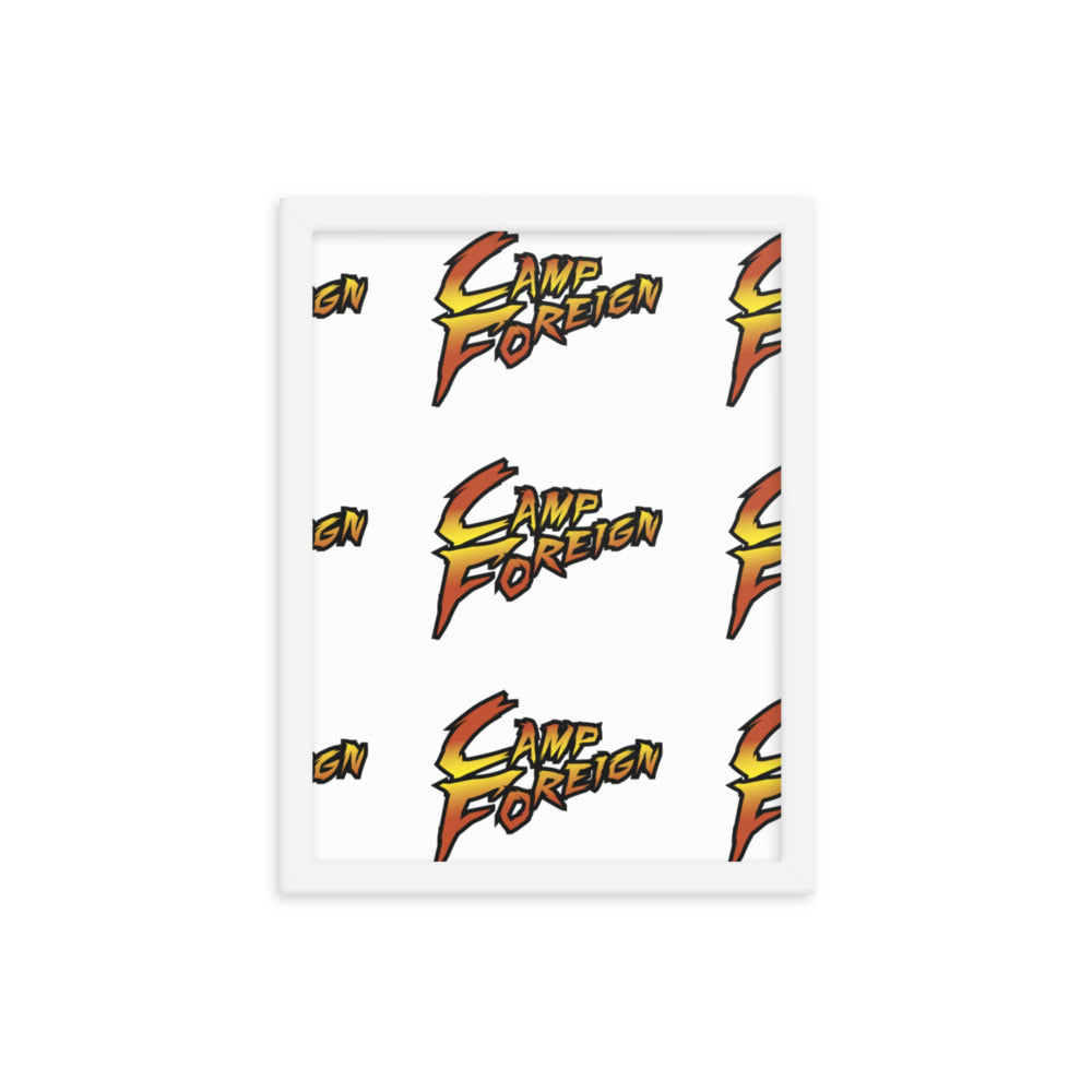 Camp Foreign Framed Poster (Street Fighter Edition)