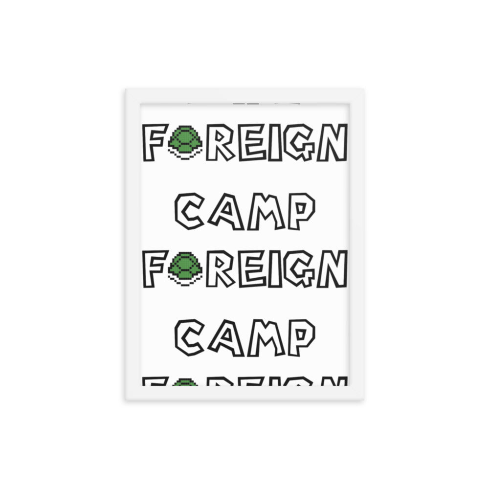 Camp Foreign Framed Poster (Super Mario Edition)