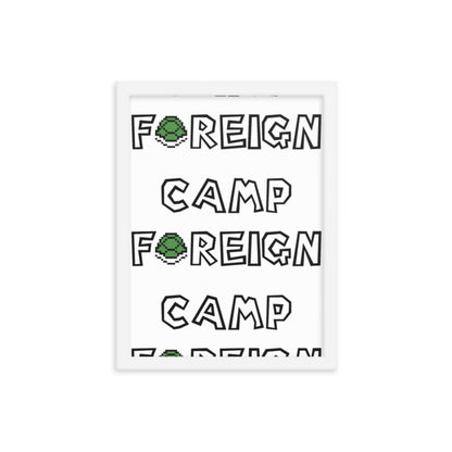 Camp Foreign Framed Poster (Super Mario Edition)